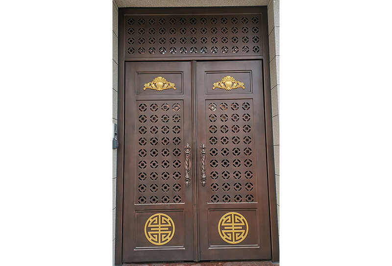 Najlepsze powitanie Modne żeliwne drzwi Prosta konstrukcja żelaznych drzwi Drzwi z kutego żelaza