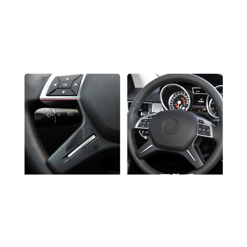 Car Steering Wheel Cover Trim Panel Replacement for Mercedes Benz C E M ML GL GLS G Class W204 W212 W166 W463 A