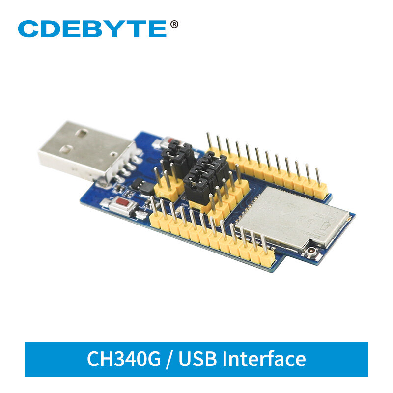 E18-TBH-27 CH340G Usb Interface 2.4Ghz 27dBm Uart Seriële Poort Test Board Zigbee Module