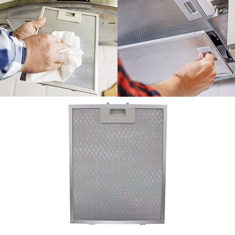 Metal Grease Filter Filter Range Hood Filter Remove Smell Silver Aluminum Easy Installation Lasting And Long-lasting