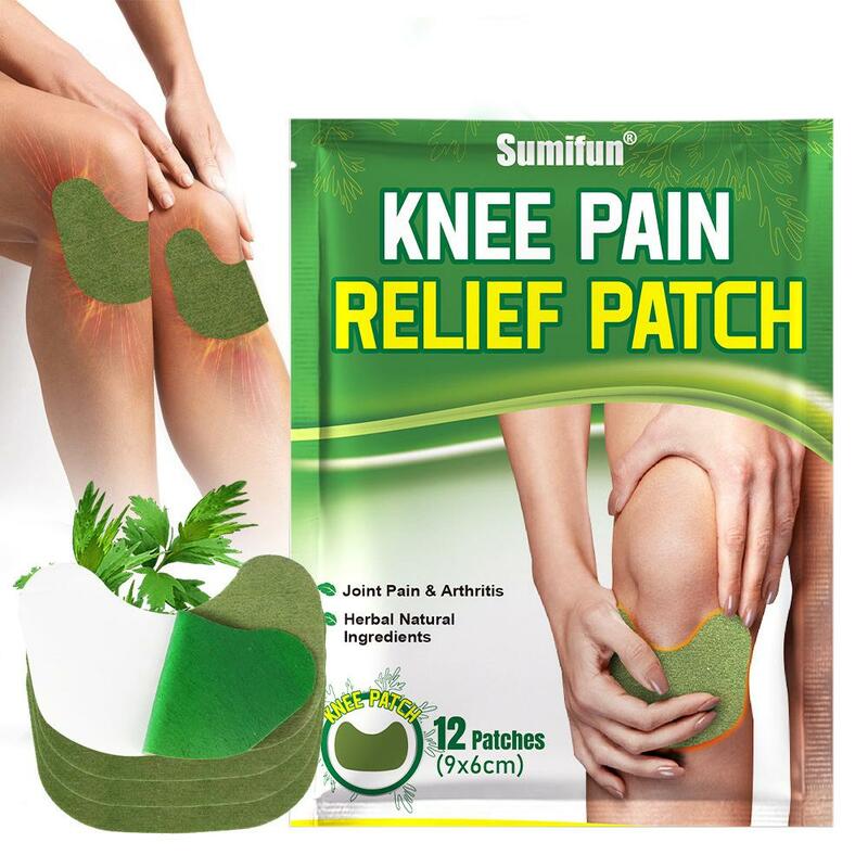 夏の膝のための木製の痛みの軽減,関節痛の痛みの軽減,中空関節炎,捻挫パッチ,12個