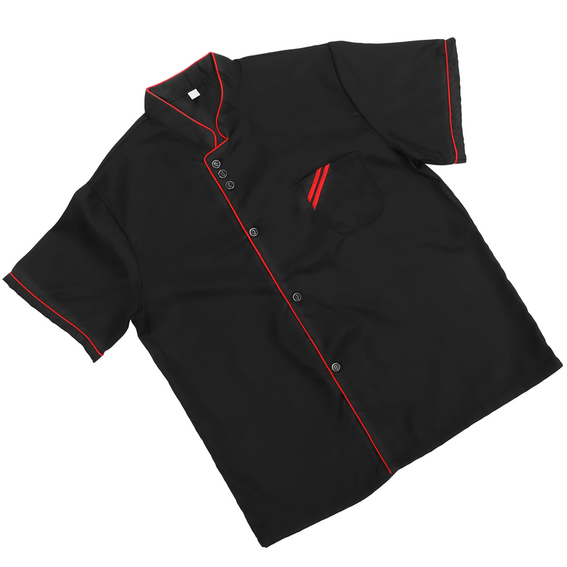 Рабочая куртка для официанта, базовая шляпа для пекарни, пищевой сервис, ресторан, размер XXXL (черный)
