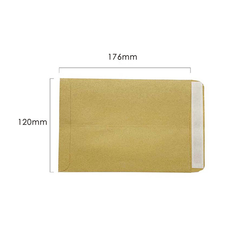 Wholesale self-adhesive sealing double-sided adhesive document bags printed with thickened yellow Chinese kraft paper