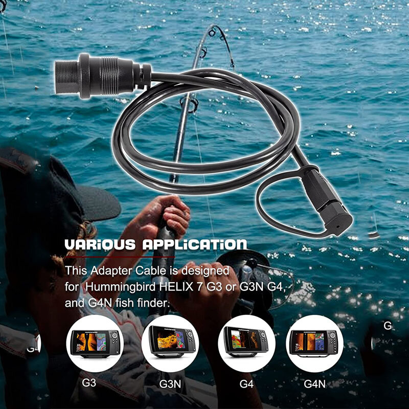 Câble adaptateur macar MKR-MDI-2 pour Humminbird HELIX 7 G3 ou G3N G4 et G4N Fish Finder #1852086