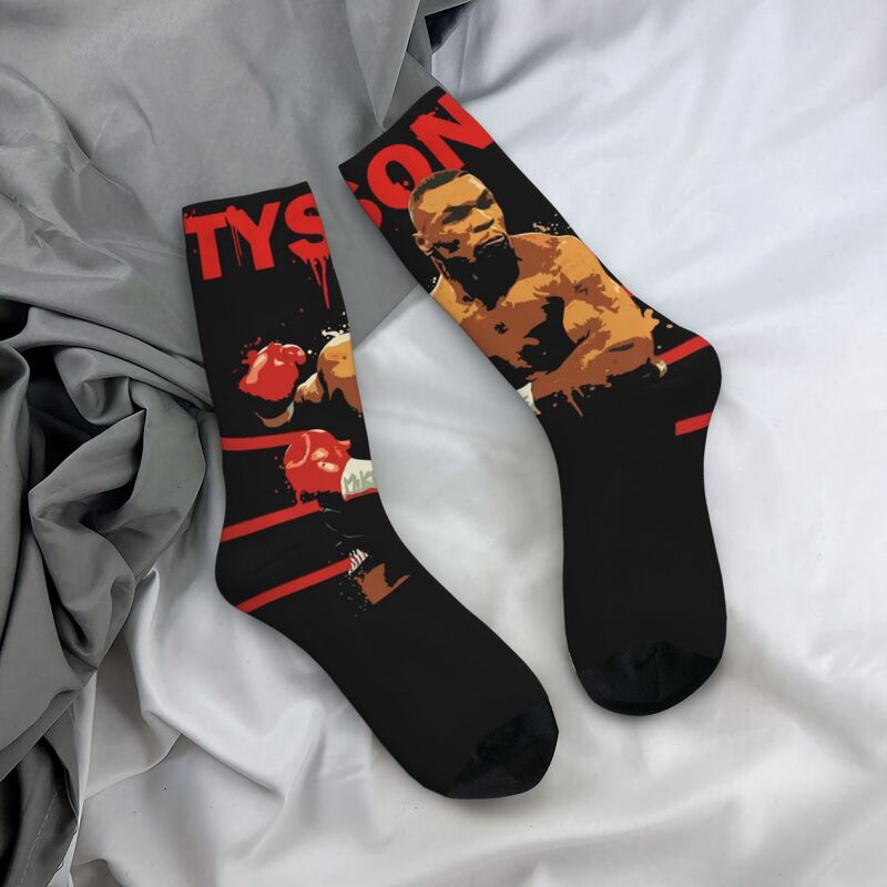 Mike Tyson-جوارب ملاكمة كلاسيكية للرجال والنساء ، طباعة أنيقة وجميلة ، مناسبة لجميع الفصول ، هدايا خلع الملابس