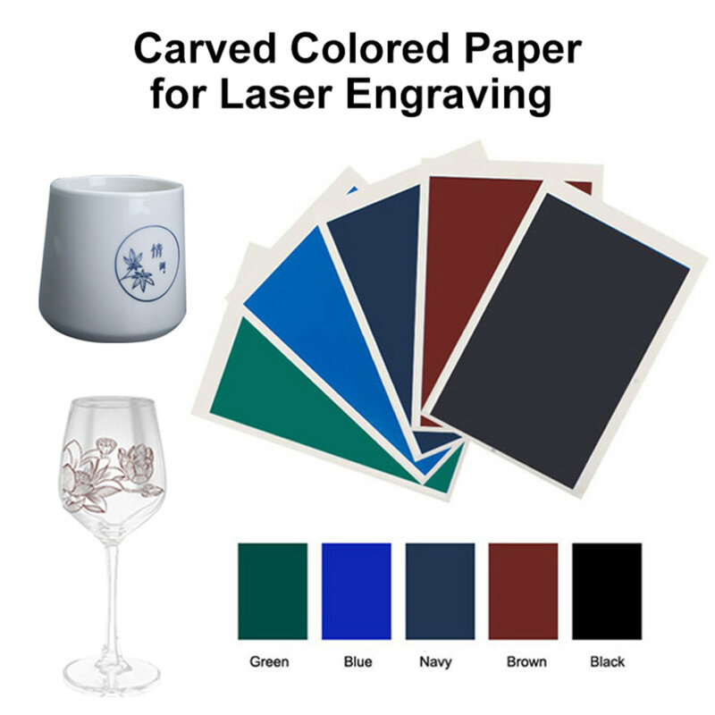 1 Stuk Gravure Marker Papier Voor Laser Graveur En Snijmachine Lasergraveur Voor Keramisch Glas Keramische Tegel Metaal