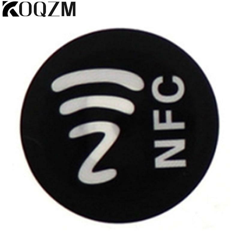 1 lembar tahan air bahan PET NFC stiker perekat pintar Ntag213 tag untuk semua ponsel