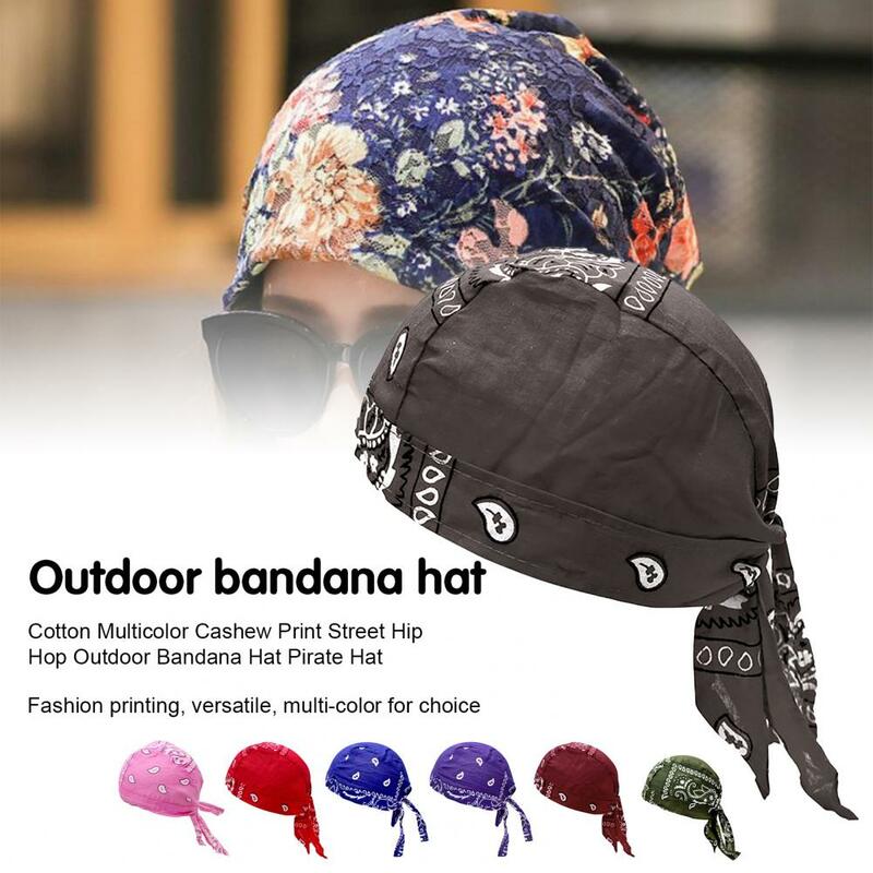 Bandana Multi-colore Hip Hop copricapo cotone Outdoor Beanie Hat anacardi stampa pirata foulard Beanie Hat per Streetwear