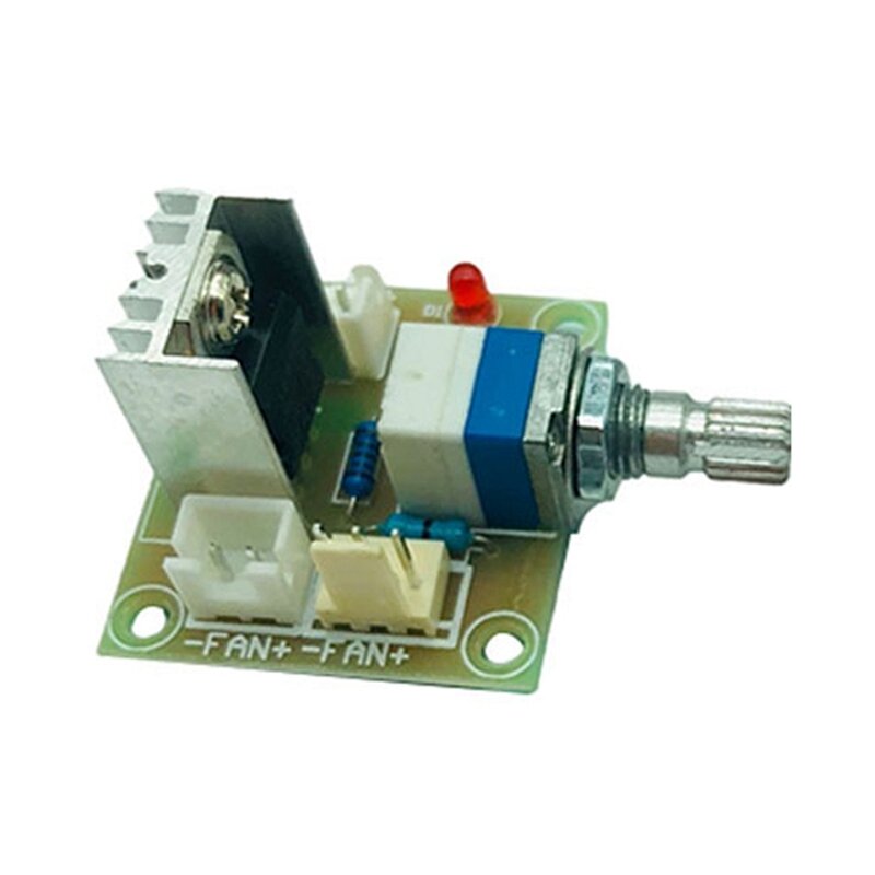 5 Pieces Adjustable Voltage Fan Speed Controller Module LM317 Speed Controller Module