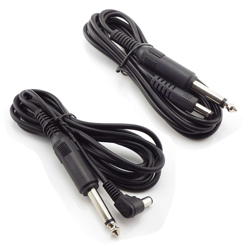 Cable de alimentación suave de 6,5mm a CC, adaptador de conexión de Audio de 6,5mm, para máquina de tatuaje, micrófono, accesorios de guitarra