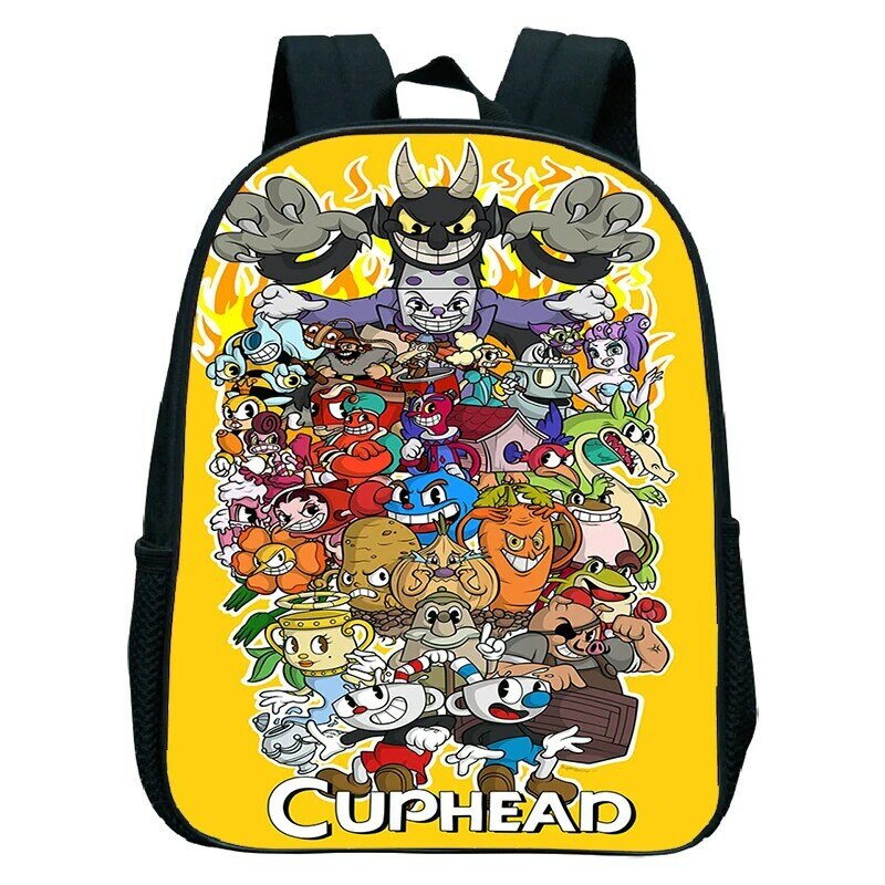 Game Cuphead 3D Printed School Bags for Preschool Girls Boys Kids Mini Backpacks Kindergarten Backpack Toddler Cartoon Backpacks