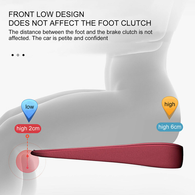 Car Seat Cushion Pad for People to Broaden Driving Vision Thickening Butt Cushion Heightening Mats Auto Interior Accessories