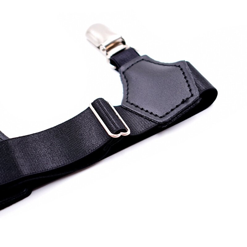 2 stuks elastische heren sok bretels kousenband hold up bretels eend clip grip verstelbaar