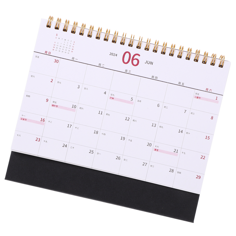 Kalender meja perencana harian kalender Bulanan perencanaan jadwal dekoratif kalender Desktop bulanan perlengkapan kantor rumah