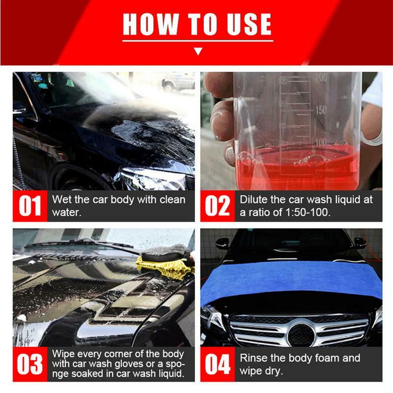 High Concentration Car Wash Liquid Multifunctional Polishing Wax Super Foam Advanced Surface Cleaner Paint Coating Agent