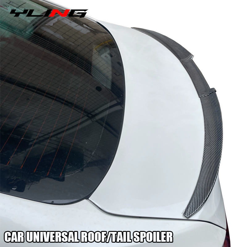 Uniwersalny tylna owiewka Spoiler dachowy Sedan Hatchback DIY długość pasuje do VW Volkswagen Polo Goft BMW E90 E60 E46 E36 F10 F30 F20
