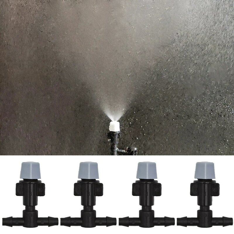 Wujie 20 pces plasic rega irrigação jardim nebulização sprinkler cabeças bocal com t juntas para rega de nebulização irrigação
