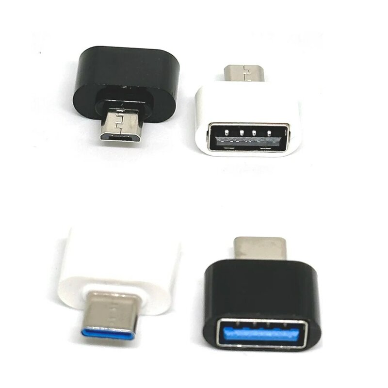 Универсальный адаптер USB Type-C, мини-адаптер OTG Micro USB на USB, конвертер для телефонов Android, планшетов, Type-C, Micro-USB, разъем USB 2,0