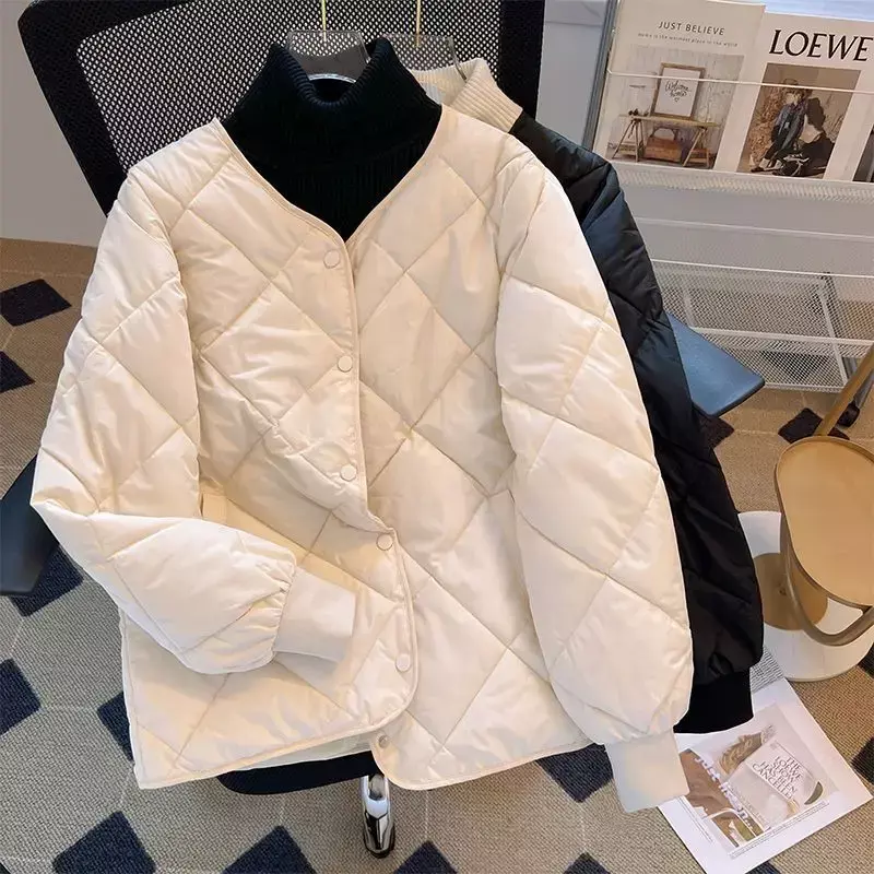 女性のための短い綿のジャケット,上質なライトニング,暖かいコート,カジュアルなアウター,女性のトップス,秋と春