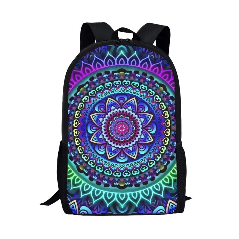 Bohemia Mandala Printing Girls Boys Student School Bag Teenager Laptop Bag Casual Shoulder Backpack Travel Storage Rucksack