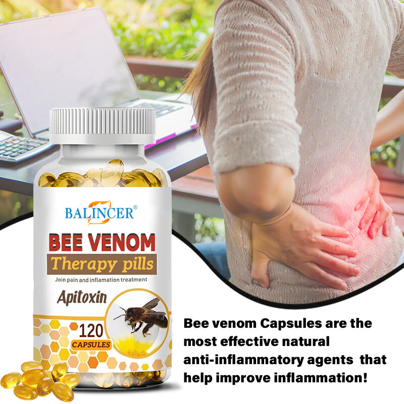 Balincer Glucosamine Chondroitin Diet สารพิษจากผึ้งธรรมชาติสกัดอาการปวดข้อ Relief อาหารเพื่อสุขภาพ, Non-GMO, gluten-Free