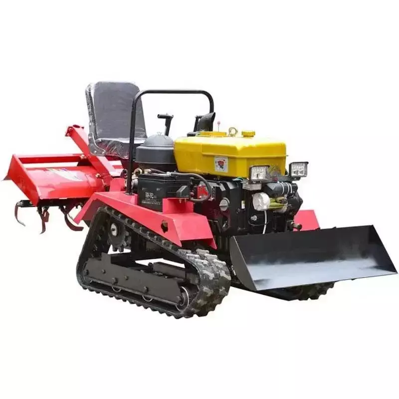 Micro cultivador de oruga, Mini Tractor, máquina de granja, huerto, Mini zanjadora, equipo agrícola multifunción, cultivador