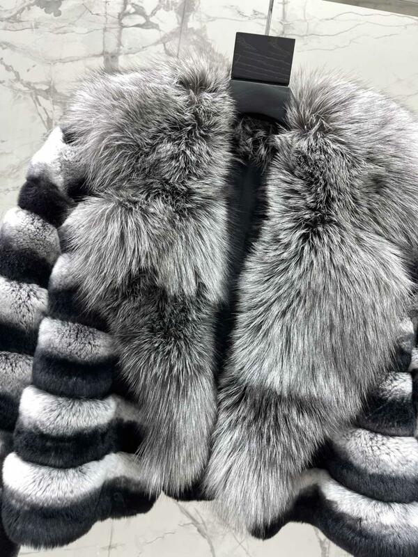 Color collision fur fashion high-level personality temperament comfortable versatile 2024 autumn and winter new 1122