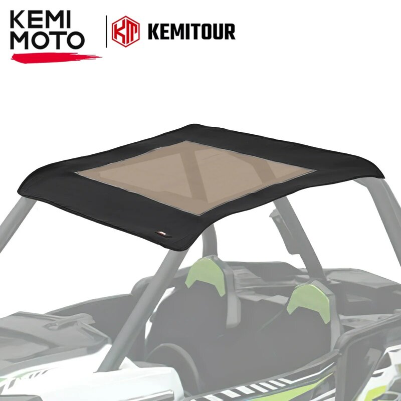 KEMIMOTO UTV Canvas Roof Sunshade Soft Top Top Tint Waterproof 1680D Compatible with Polaris RZR XP 1000 / Turbo / 900 2014-2023