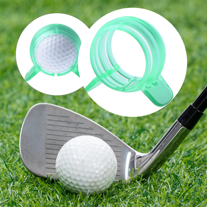 Bola de golfe linha reta marcador, Mark Pen, 360 Graus, Modelo de cor sólida, Desenho, Exercício Alinhamento Ferramenta, Verde