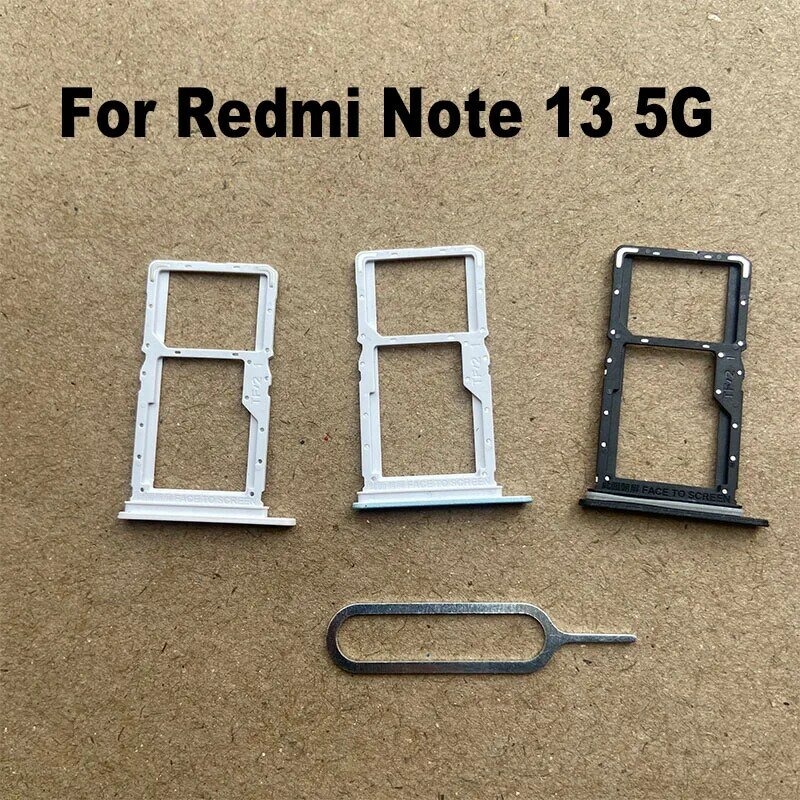 Adaptateur de prise de support de fente pour Xiaomi Redmi Note 13, carte SIM, connecteur, pièces de rechange, nouveau, 5G