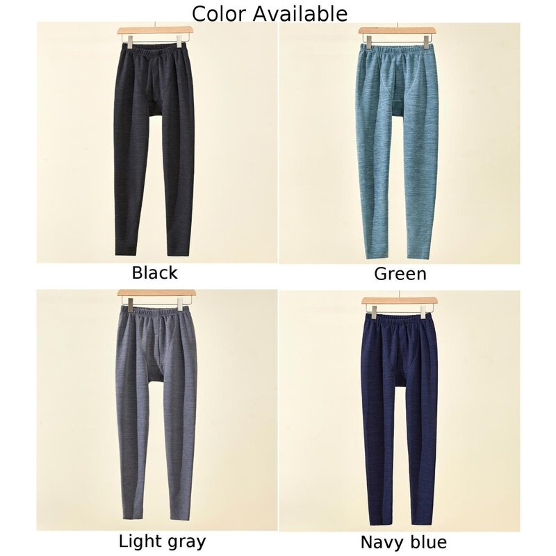 Pantalones térmicos elásticos para hombre, ropa interior cálida larga, parte inferior, mallas ajustadas