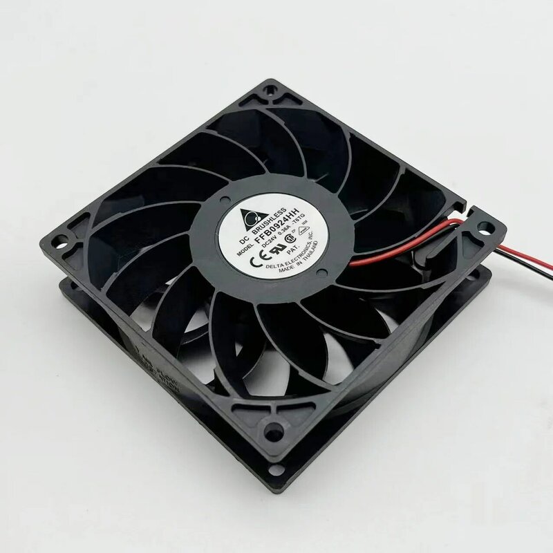 Delta – ventilateur de refroidissement électronique 24V, 0,36a, 90x90x25mm, 2 fils, pour serveur