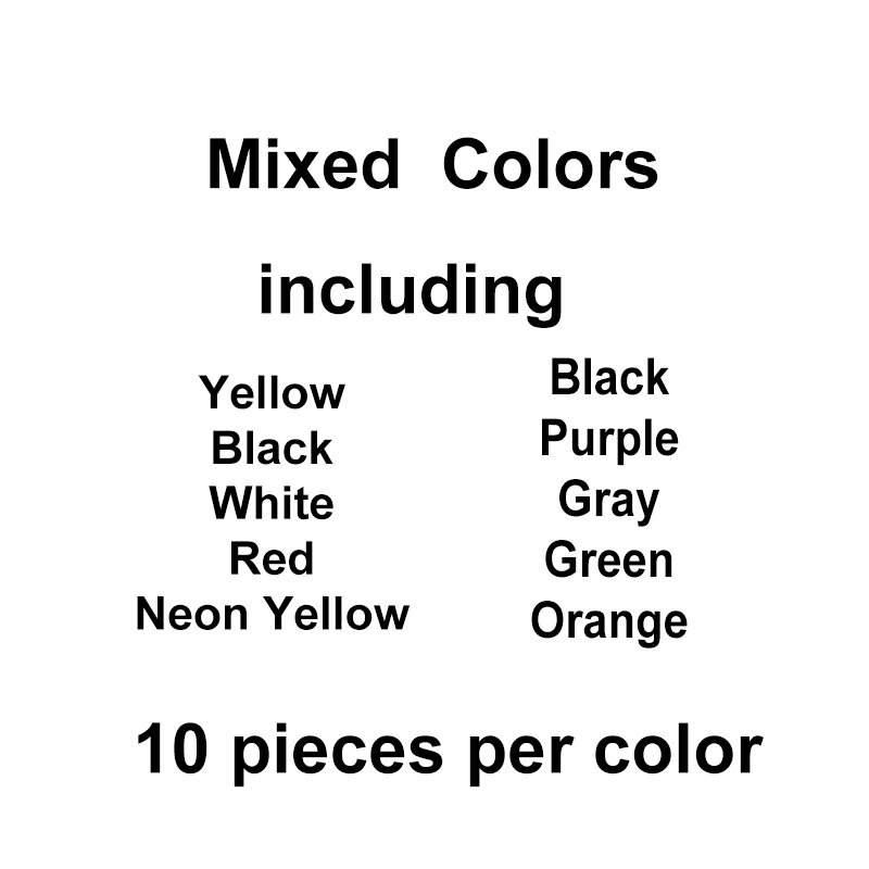 100 pezzi Count braccialetti di identificazione al Neon di carta colorata misti multicoles10 colori bracciali impermeabili per Festival di eventi