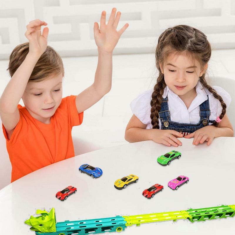 Brinquedo educativo caminhão transportador para crianças, transportador de três camadas, modelos de carros, aniversário e presente de Natal, meninos e meninas