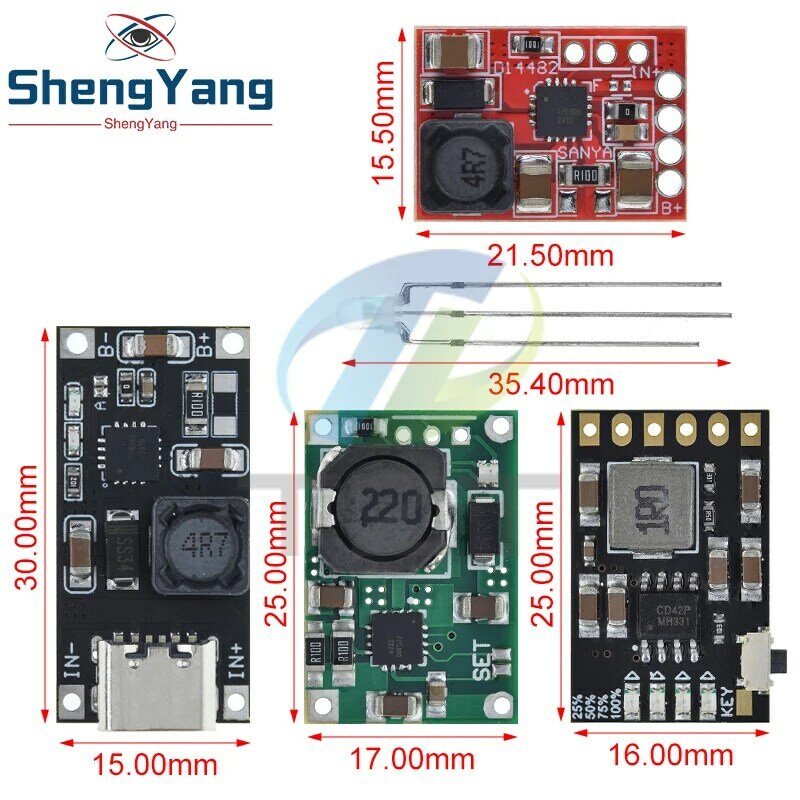TP5100 charging management power supply module board TP5000 1A 2A compatible with 4.2V 8.4V single and double lithium batteries