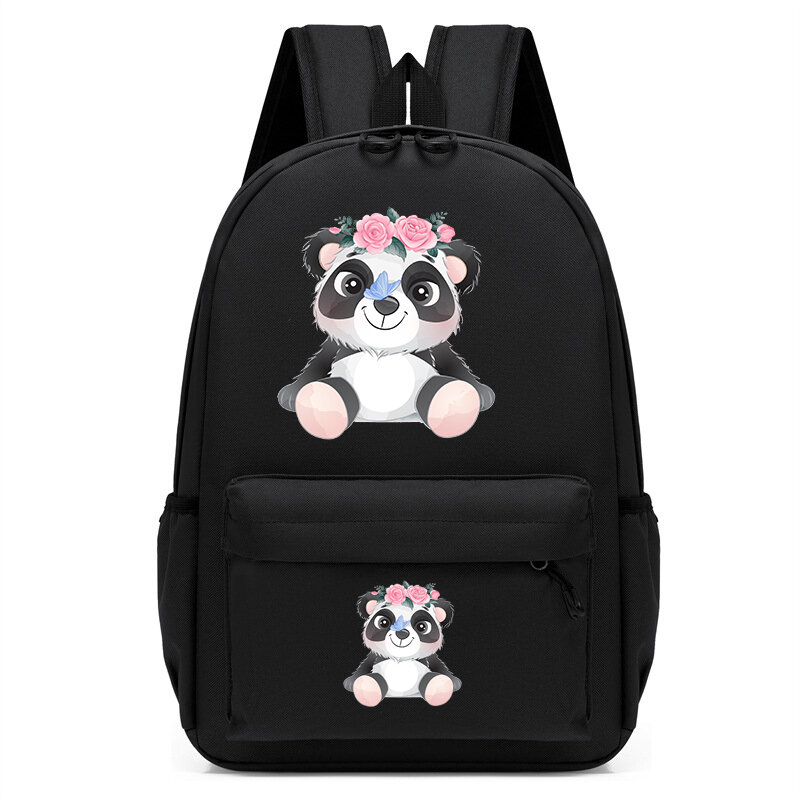 Nieuwe Dierenrugzak Schattige Kleine Panda Aquarel Cartoon Trendy Schooltassen Meisje Boekentas Kawaii Kinderen Reizen Mode Rugzak
