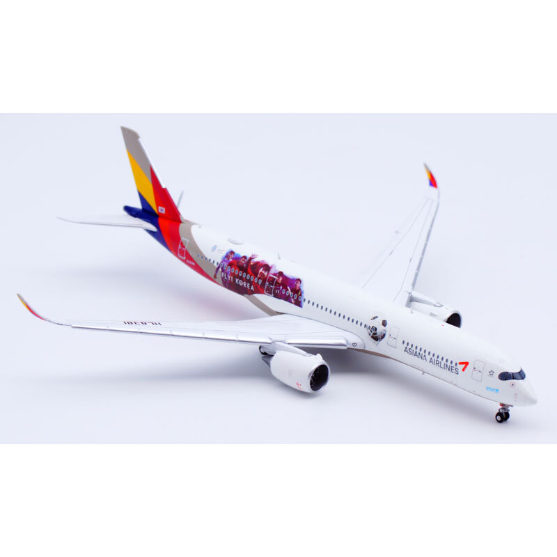 SA4016A Alloy Collectible Plane Gift JC Wings 1:400 Asiana Airlines Airbus A350-900XWB Diecast Aircraft Model HL8381 Flaps Down