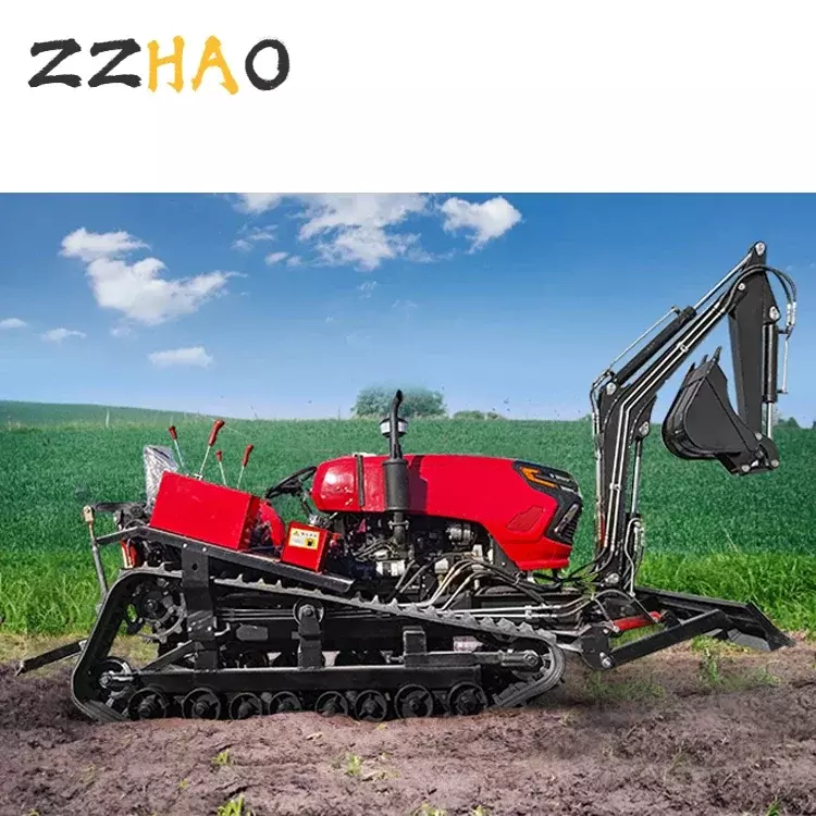 Mesin pemanjangan Mini pertanian Remote Control harga murah untuk traktor Crawler taman/Paddy