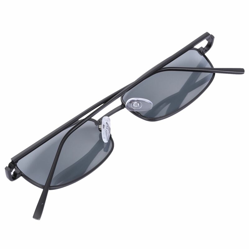 女性と男性のためのレトロなスタイルのサングラス,小さなサングラス,長方形,色: 黒,灰色,s8004