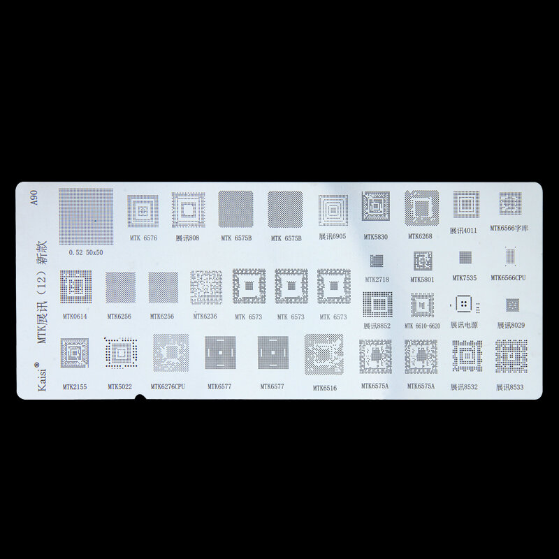 4PCS Universal BGA Reballing Stencil สำหรับ MTK Huawei Xiaomi MSM CPU น Power IC ปลูก Soldering สุทธิ
