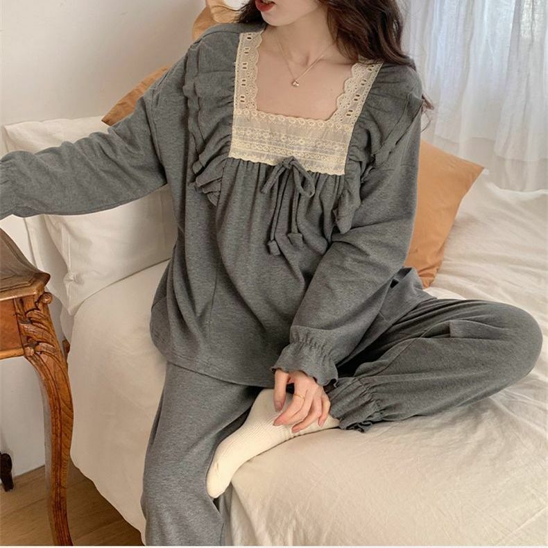 Pijama extragrande de 300 Kg para primavera y otoño, conjunto de ropa de salón Floral, cómoda y holgada, serie japonesa
