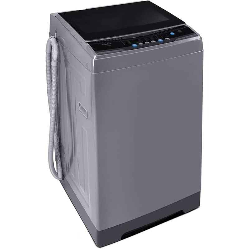 COMFEE 휴대용 세탁기, 전자동 컴팩트 세탁기 휠, 1.6 Cu.ft, 11lbs 용량, 6 가지 세탁 프로그램 세탁
