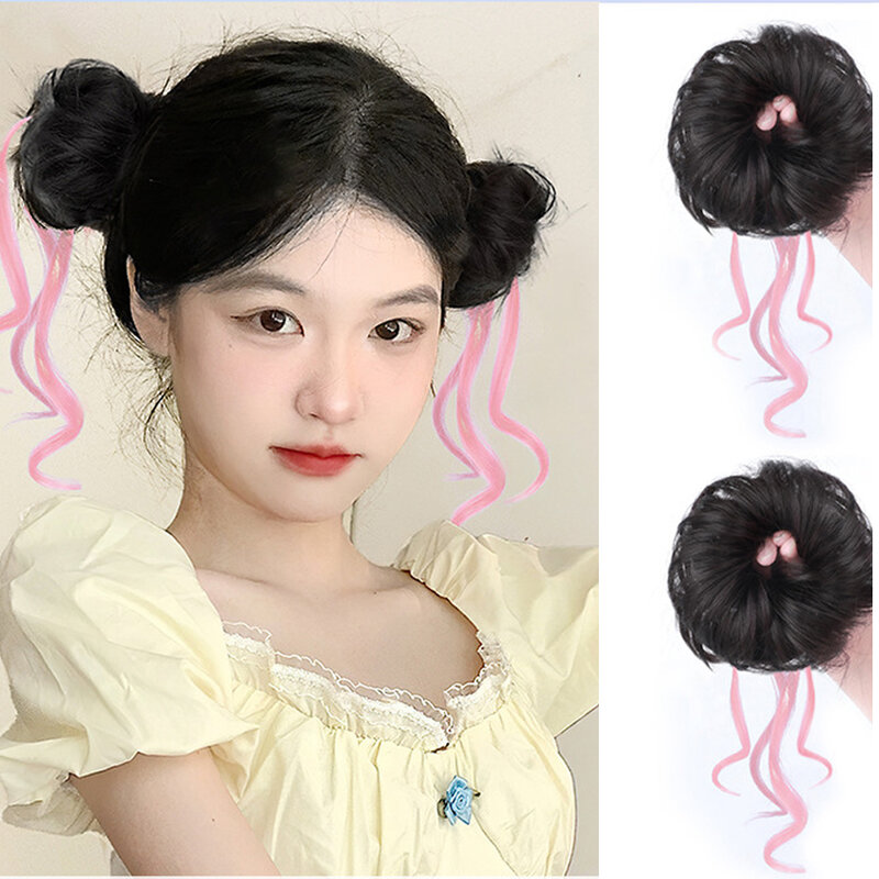 Women's Hair Buns Synthetic Curly Chignon  Claw Hair Messy Buns Updo claw Clip In Hairpiece For Women Daily Use