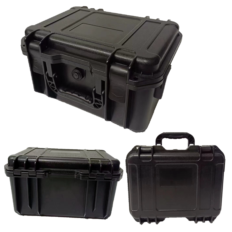 Hard Case ABS Plastic Toolbox, estojo impermeável, caixa de ferramentas à prova de choque, mala mecânica