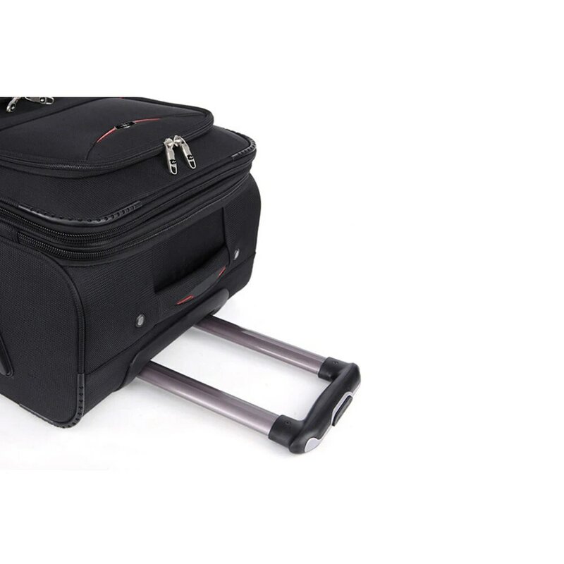 20 Inches Oxford Cloth Men/Women Suitcase Trolley Travel Case With Spinner Multi Compartment Boarding Bag 50 Liter Capacity