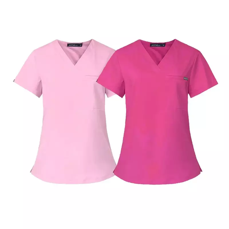 Set scrub wanita, Uniforme Clinico Mujer seragam medis Anti kerut lembut nyaman mode perawat kecantikan Spa pakaian kerja hewan peliharaan