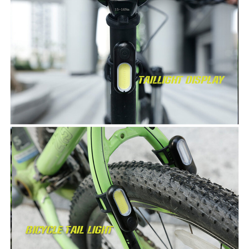 LED rosso blu luce della polizia con Clip USB ricaricabile spalla lampeggiante attenzione avvertimento di emergenza sicurezza COB torcia fanale posteriore della bici