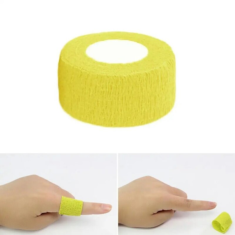 1Roll 2.5cm*4.5m Gauze Motion Bandage Self-adhesive Breathable Elastic Bandages For Sports Fixing Finger Wrist Leg