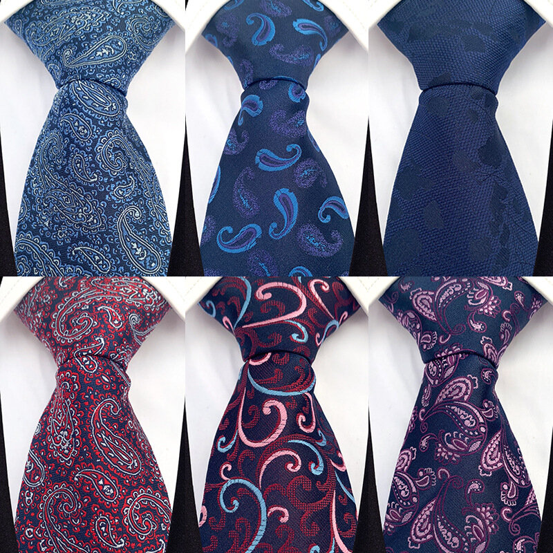 Veektie Merk Formele Zakelijke Stropdassen Voor Mannen Mode Paisley Bloemen Printing Pak Vintage Wedding Party Geel Paars Cravates