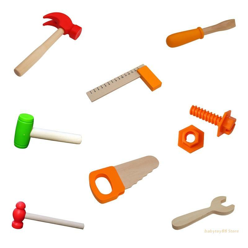 Y4UD Novelty Kids Wooden Tool Toy Hammer Children Early Educational Appliance